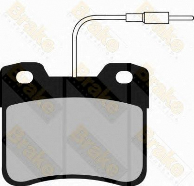 BRAKE ENGINEERING pa598 -  Комплект тормозных колодок, дисковый тормоз